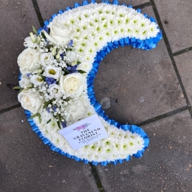 Love, you, to, the, crescent, moon, and, back, Funeral, sympathy, wreath, tribute, flowers, florist, gravesend, Northfleet, Kent, London, Essex 