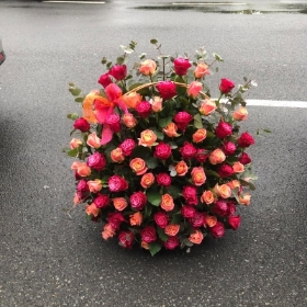 Luxury rose basket