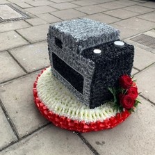 Retro, vintage, camera, digital, slr, Funeral, sympathy, wreath, tribute, flowers, florist, gravesend, Northfleet, Kent, London