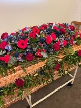 Seasonal coffin garland