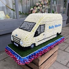 Transit, van, traveller, gypsy, Funeral, sympathy, wreath, tribute, flowers, florist, gravesend, Northfleet, Kent, London