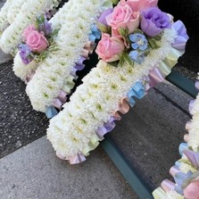 Pretty, pastel, unicorn, letter, word, child, baby, girl, Funeral, sympathy, wreath, tribute, flowers, florist, gravesend, Northfleet, Kent, London